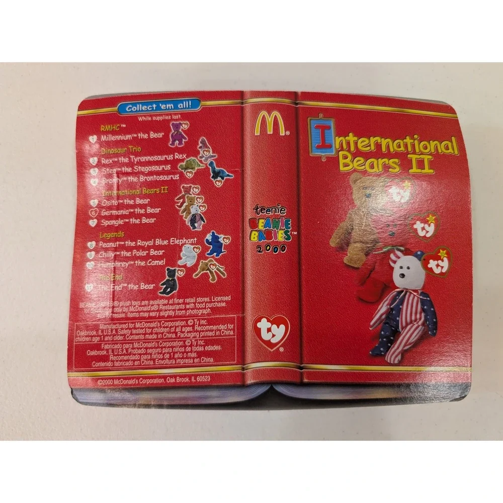 McDonalds Ty Teenie Beanie Baby International Bears II Germania Bear - Picture 2 of 2